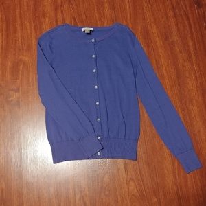 Loft purple cardigan